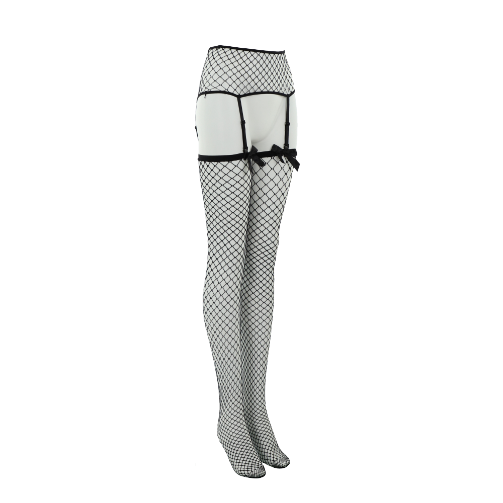 
吊帶設計大腿網襪
